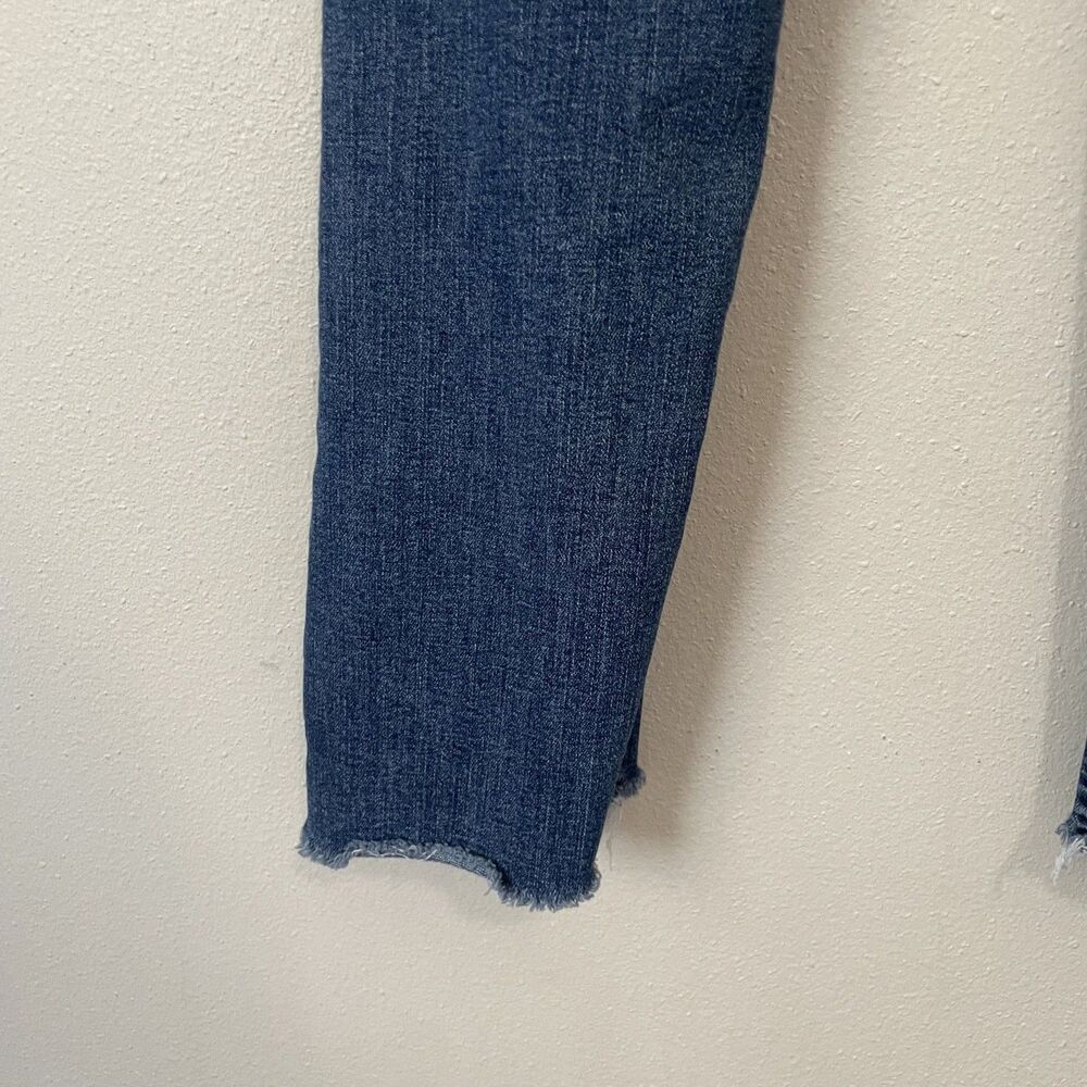 Mother Insider Crop Step Fray Girl Crush Denim Blue Jeans Women’s 25 *FLAWED - Picture 13 of 15